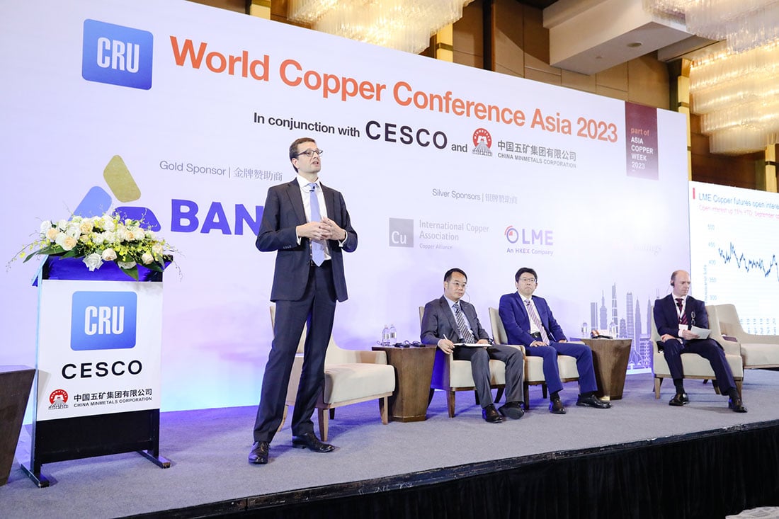 Stage at CRU World Copper Asia Conference