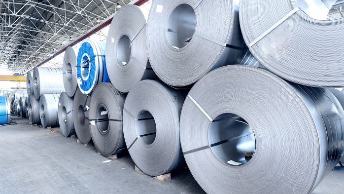 Rolled steel for export