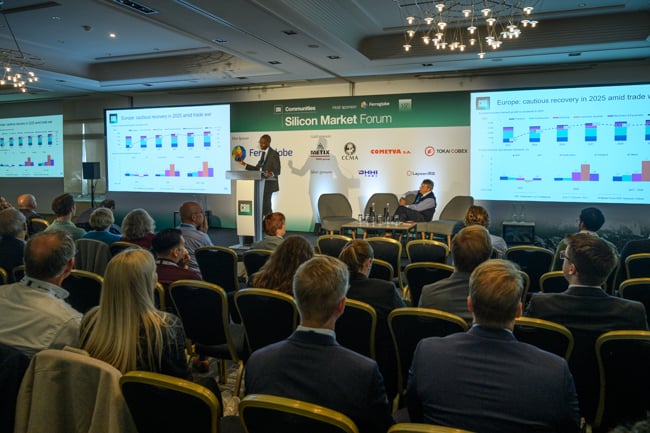 Main stage at the CRU Silicon Market Forum