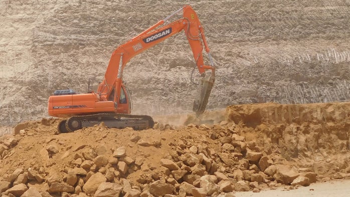 Phosphate dig site