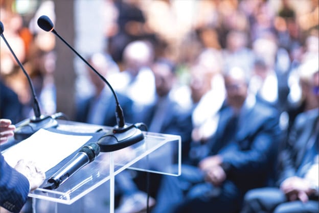 Image of audience at conference