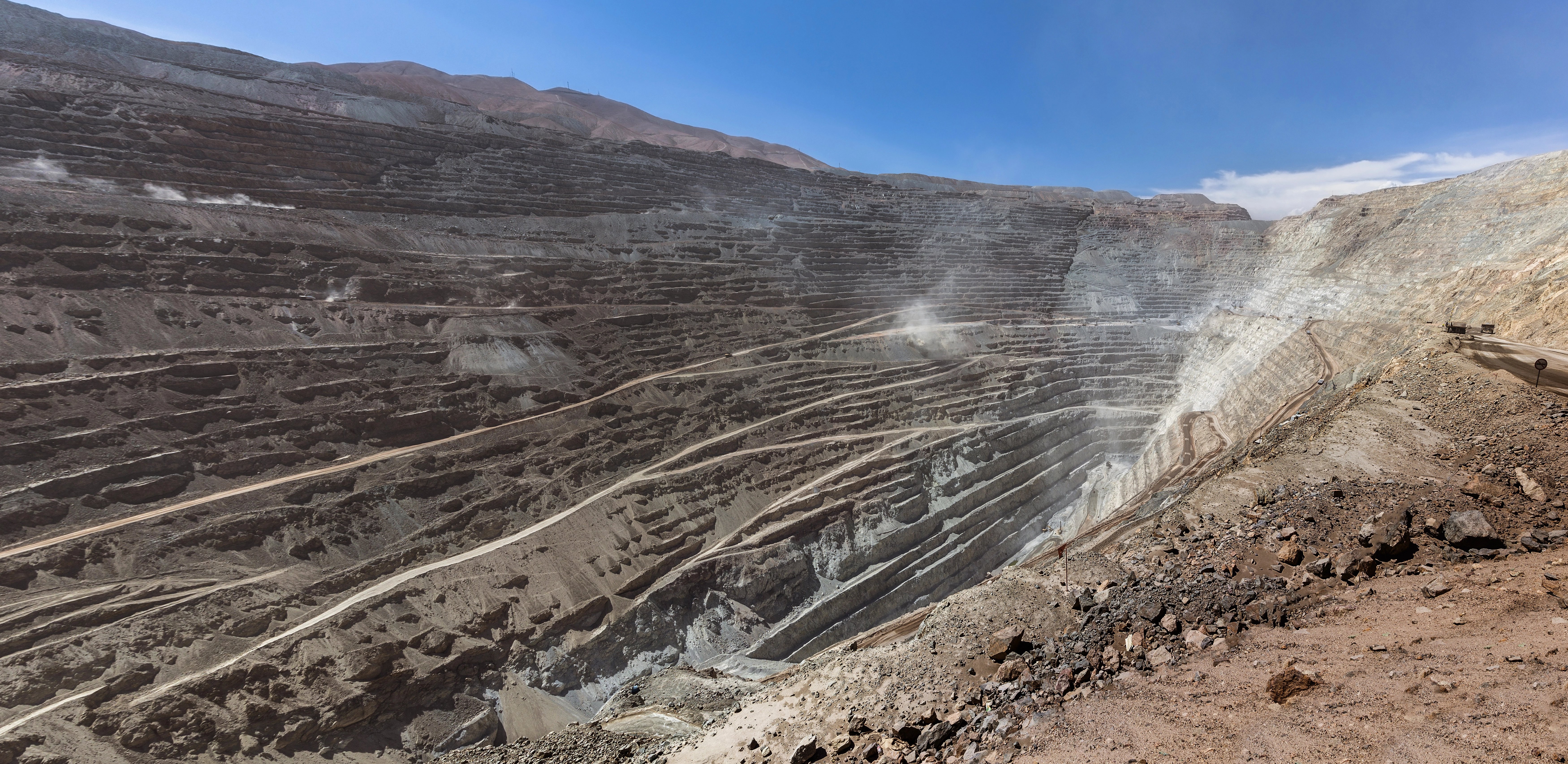Chuquicamata, world's biggest open pit copper mine in Calama, Chile