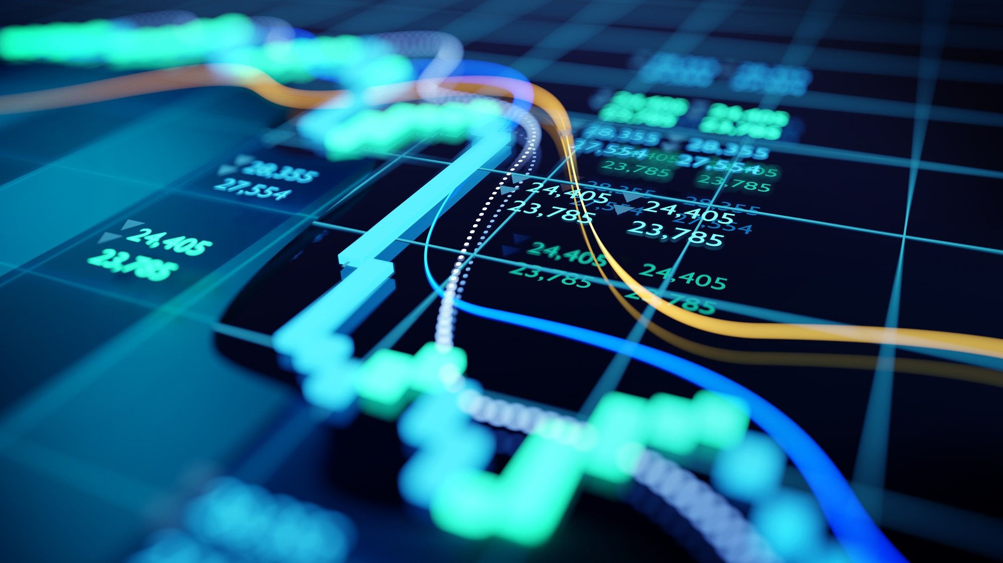 Graph illustrating stock market trends and indicators from the CBAM special report focused on Europe.