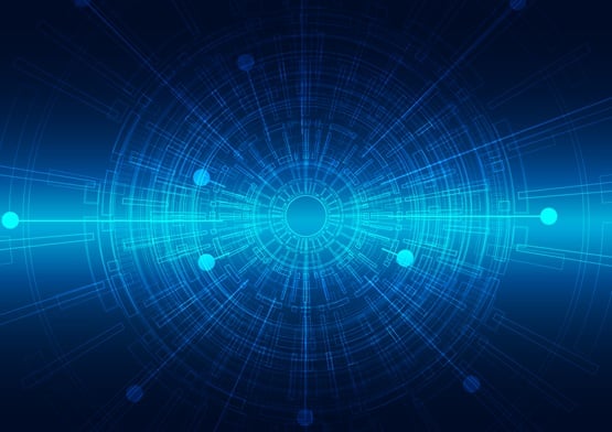 Circuit technology background with hi-tech digital data connection