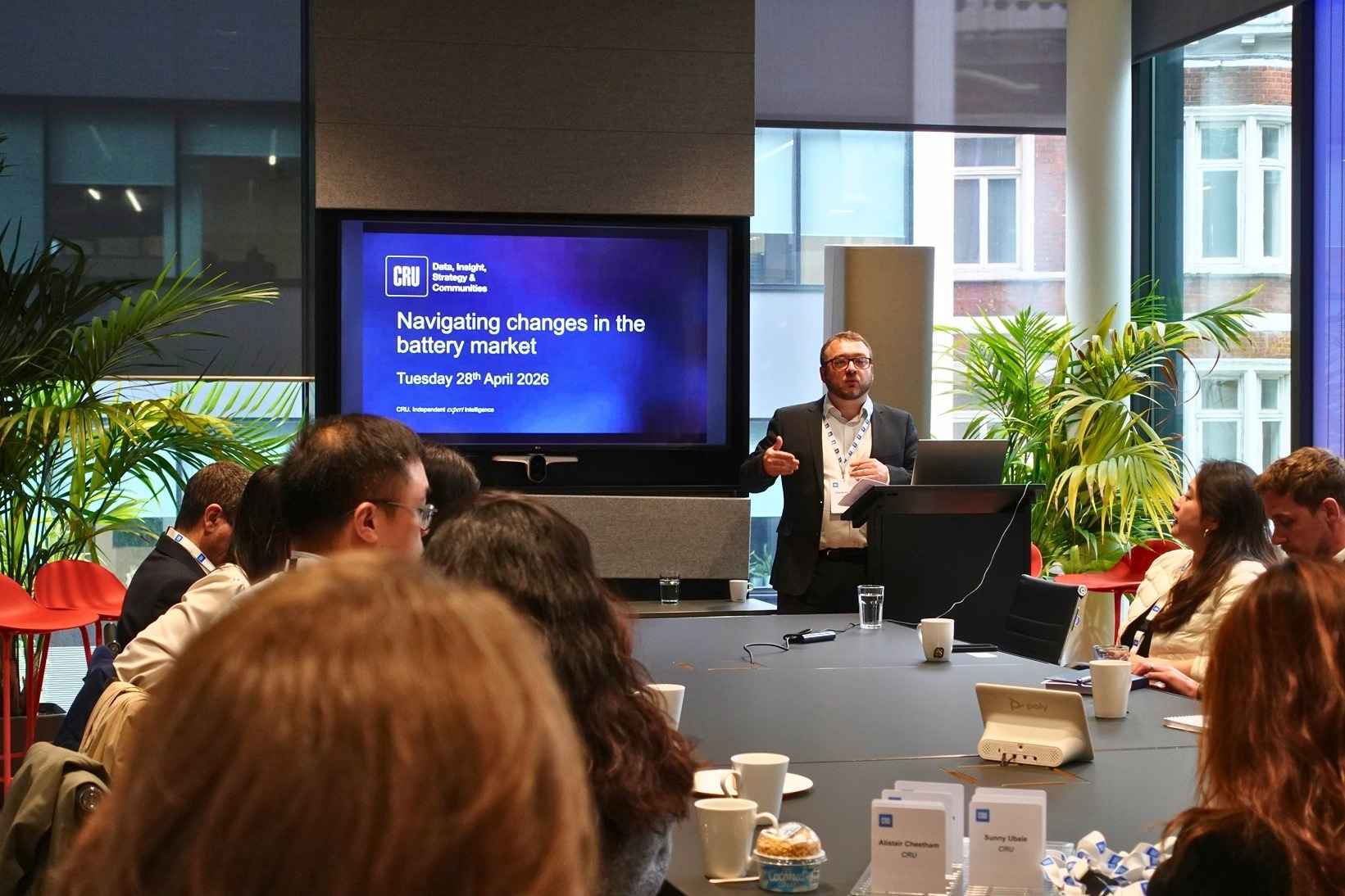 CRU experts speaking at London Battery Seminar