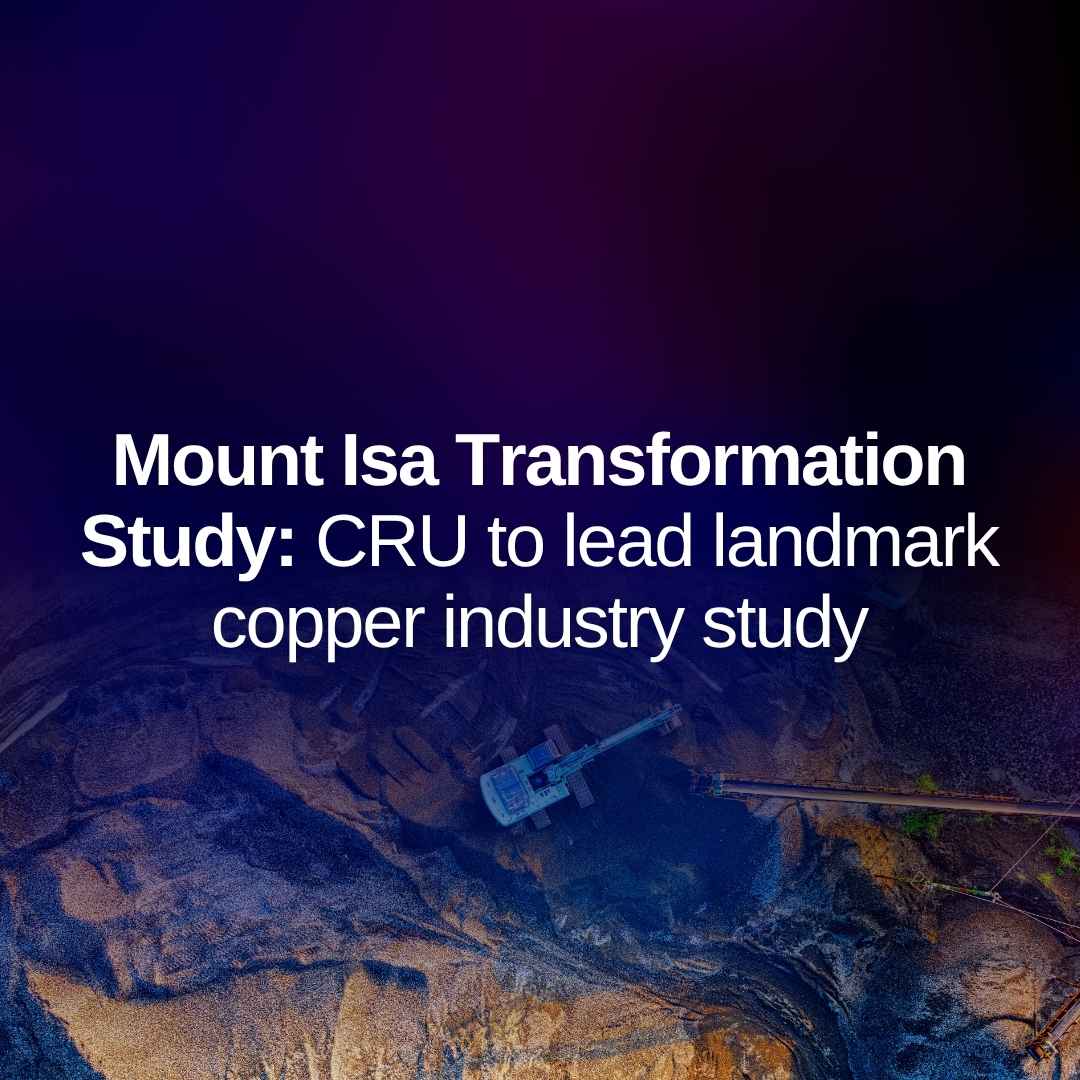 CRU to lead landmark study supporting North West Queensland’s copper industry