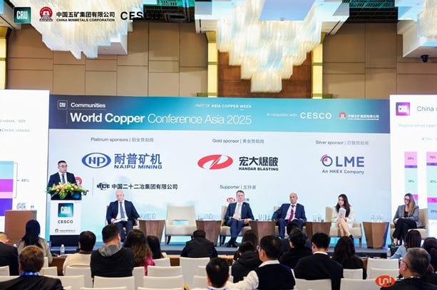 China's refined copper use to account for 57% of world total by 2030, CRU says